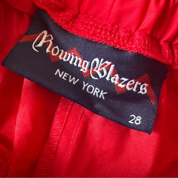 Rowing Blazers The 90s Nylon Shorts Size 28 Elastic Waist Drawstrings - Picture 5 of 9